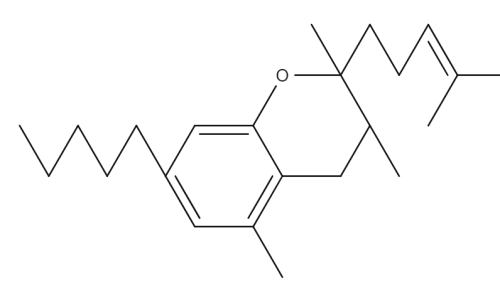 7 Hydroxycannabichromane chemical structure