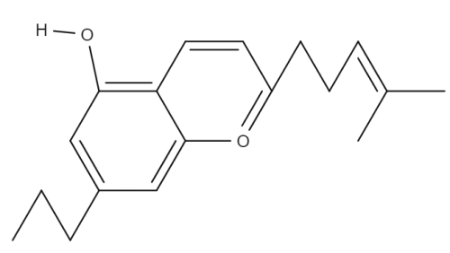 Cannabichromevarian chemical structure
