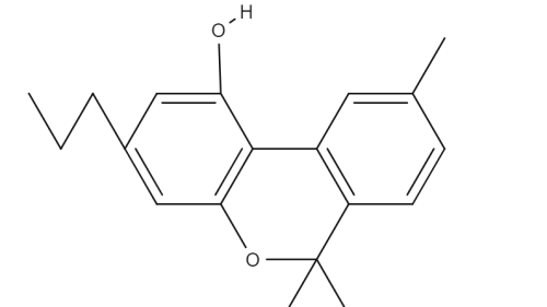 Cannabidivarin chemical structure
