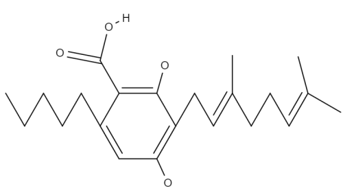 Cannabigerolic Acid A/B chemical structure