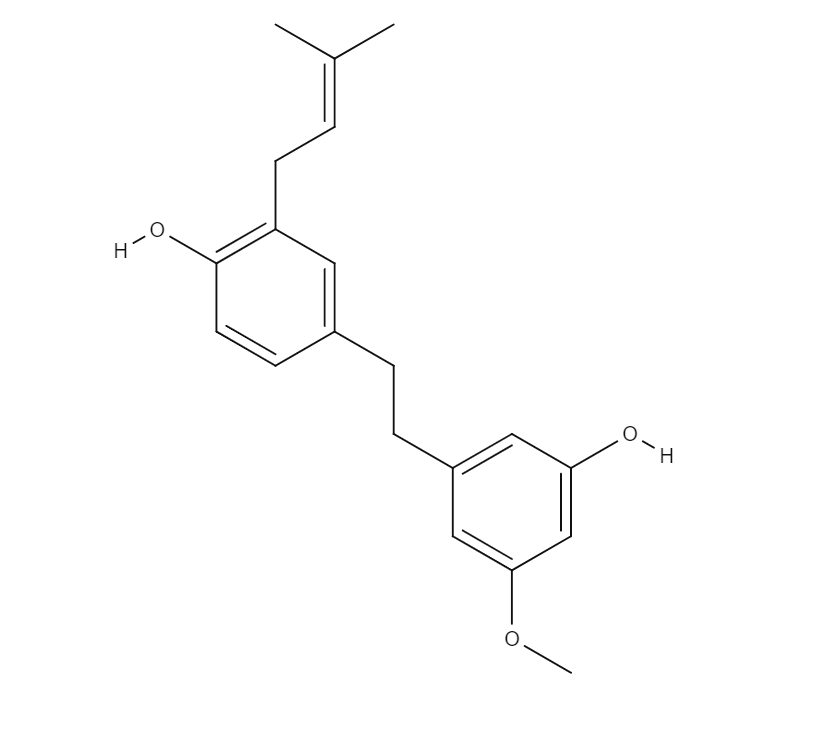 Cannabistilbene chemical structure