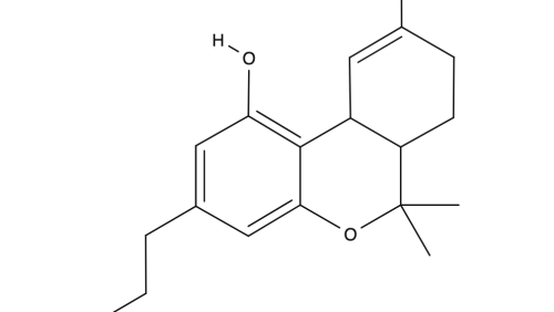 Tetrahydrocannabivarin chemical structure