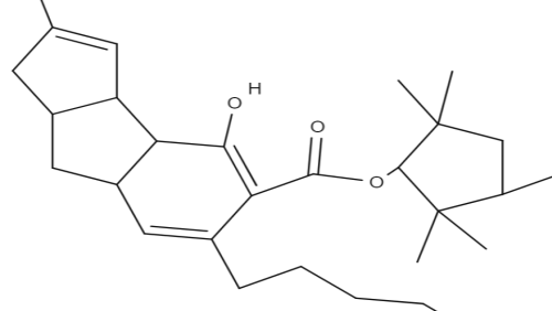 Tetrahydrocannabollate chemical structure