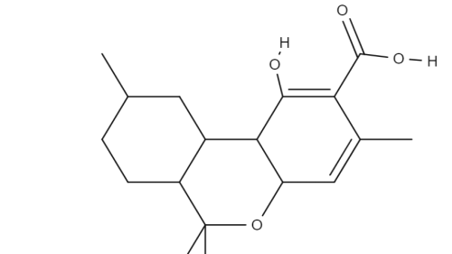 Tetraydrocannabiorcolic Acid chemical structure